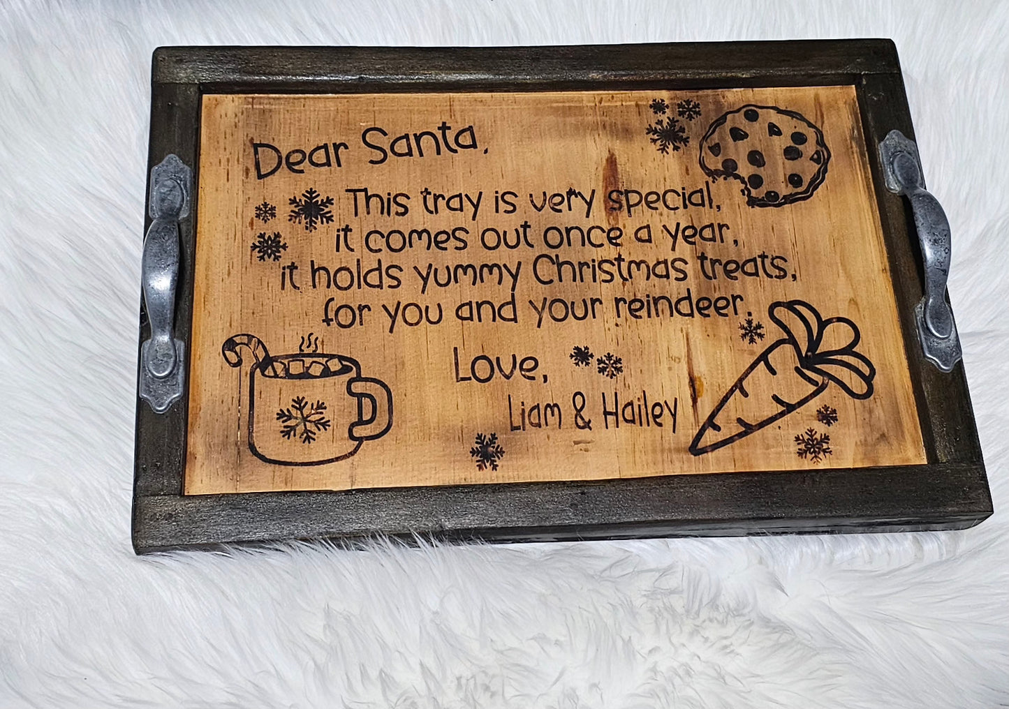 Waiting for Santa Christmas Snack Tray