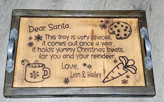 Waiting for Santa Christmas Snack Tray